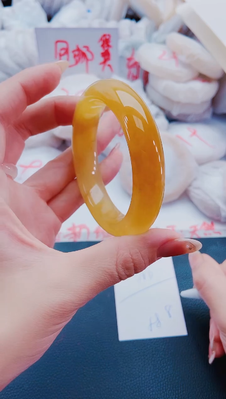 未镶嵌手镯石英质玉L102-56-57