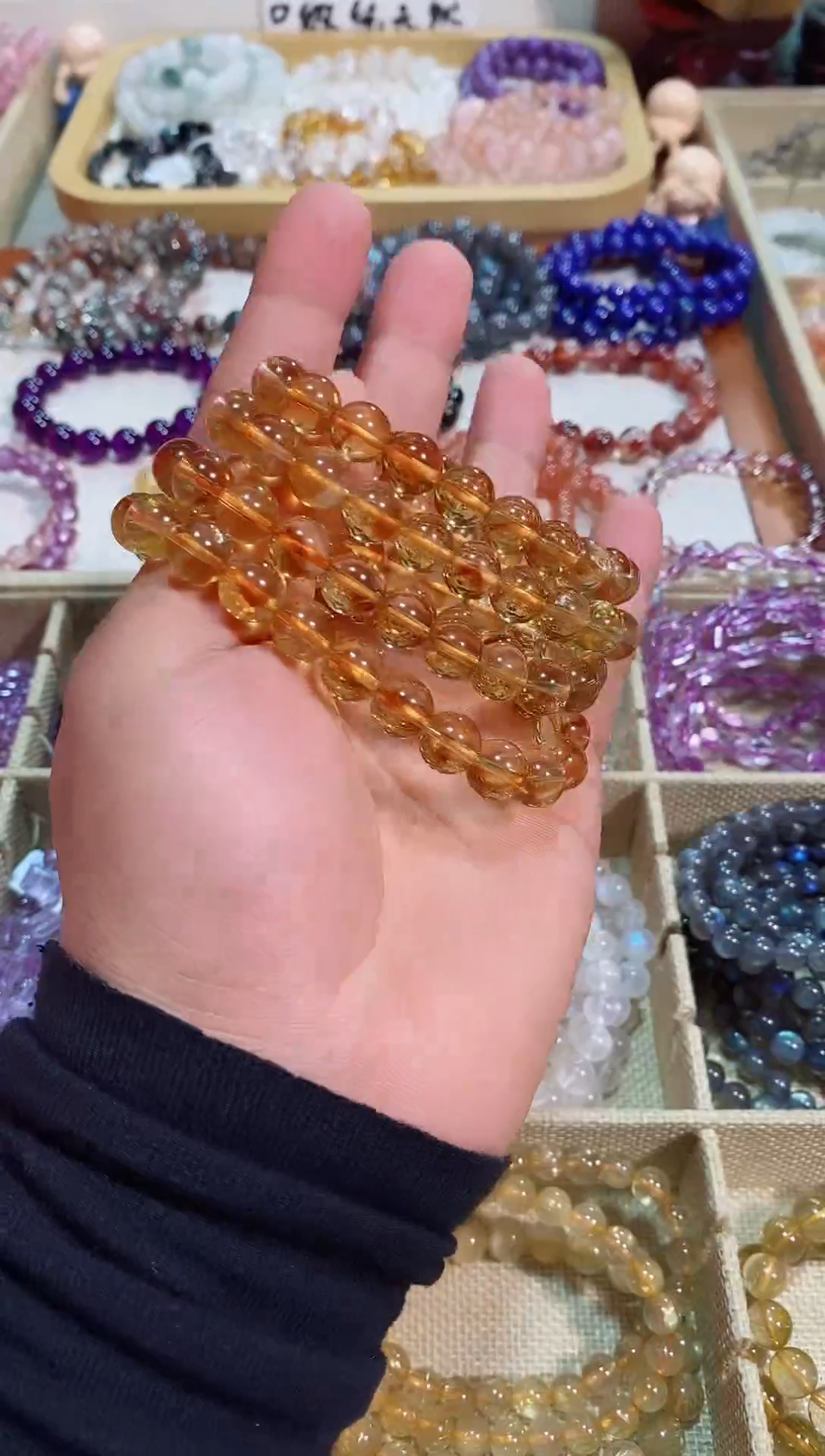 【闪购商品】黄晶手链未镶嵌黄塔晶9m+ （多样性发其一）