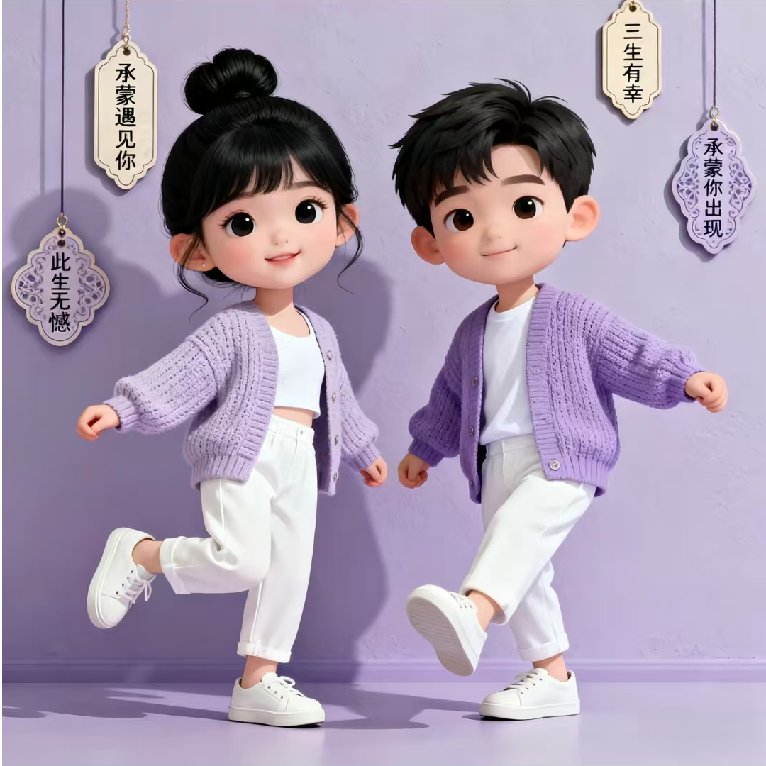 男童女童秋冬季保暖套装