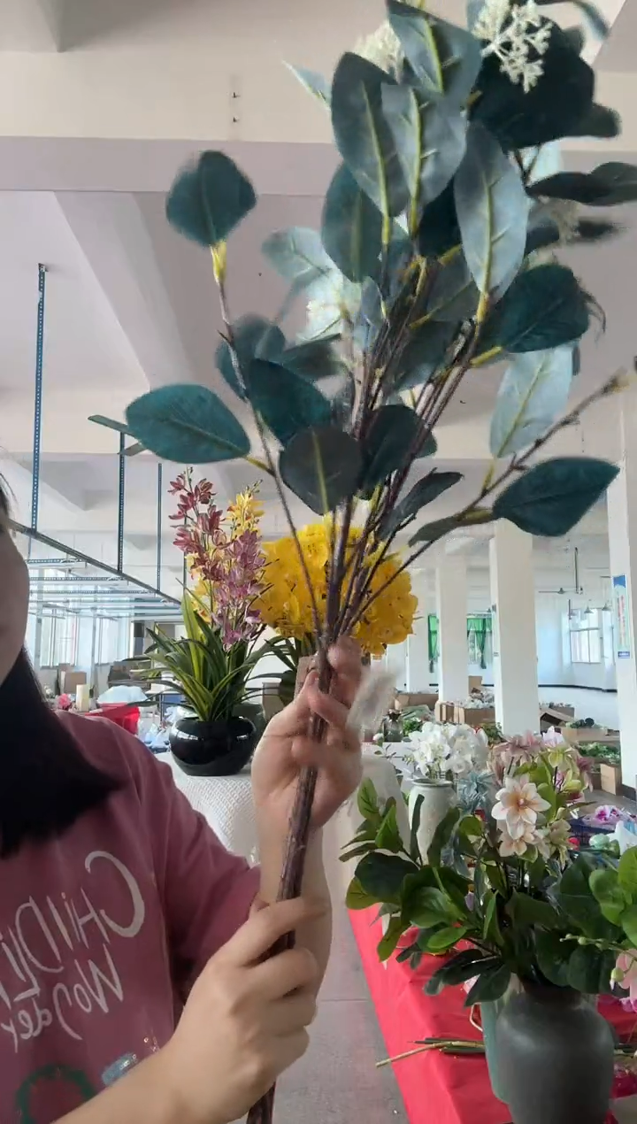 仿真花朵绿植3束