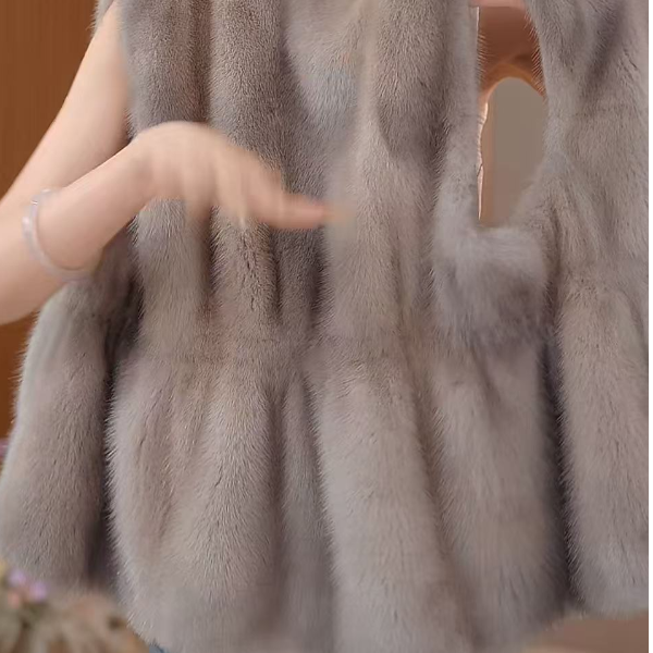 【外贸原单】YY---高级轻奢雪兰貂马甲外套