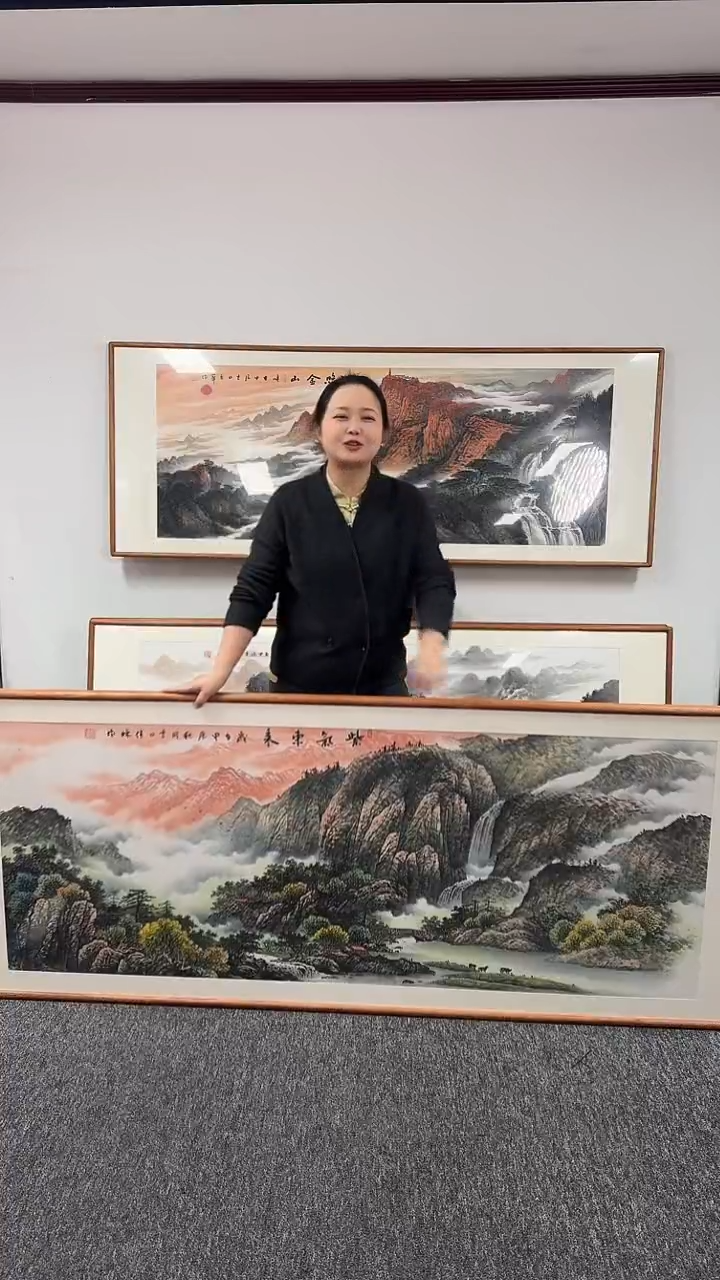 【闪购商品】国画紫气东来210*80刘佳林绘画作品