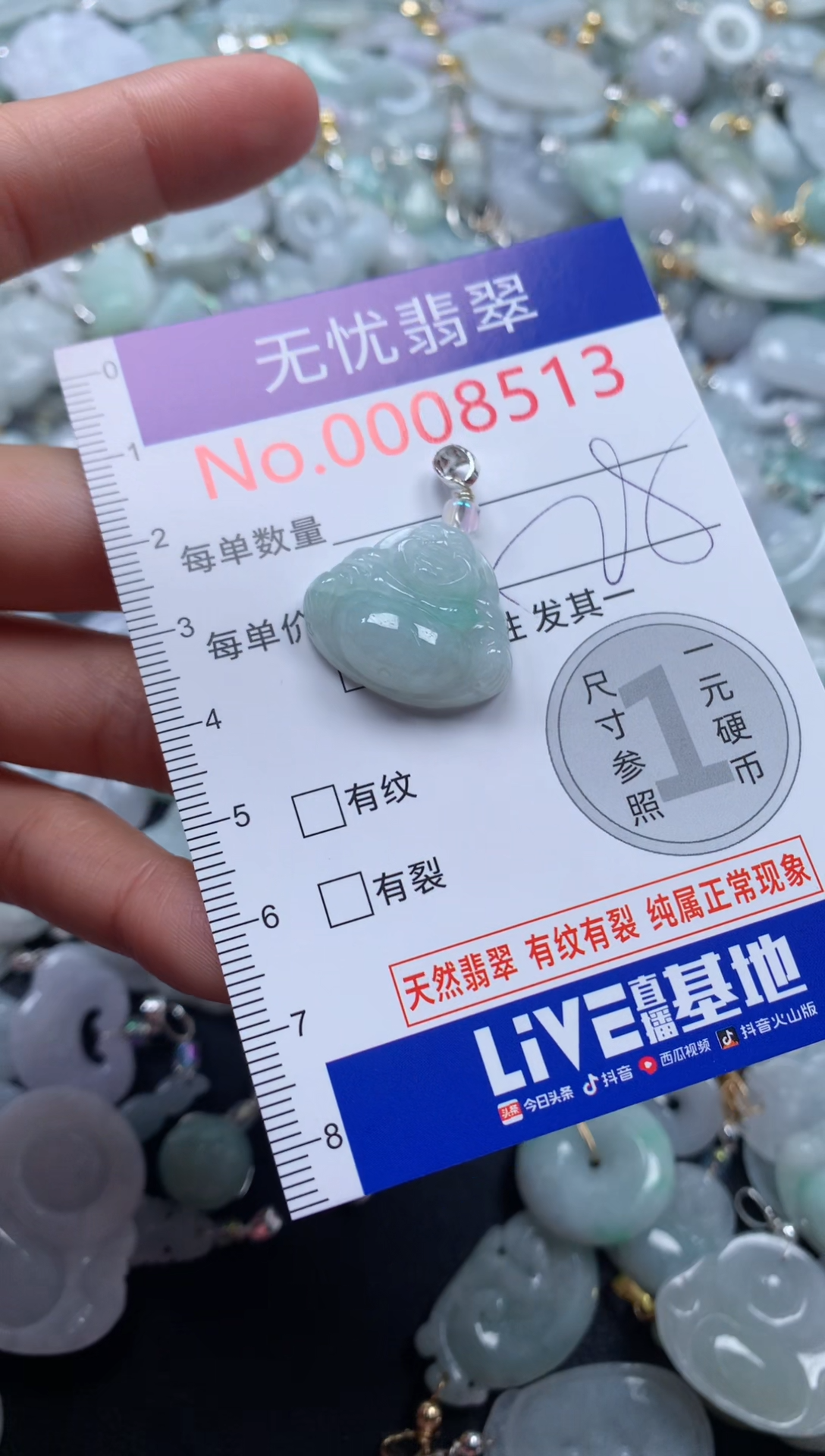 颈饰未镶嵌翡翠8513