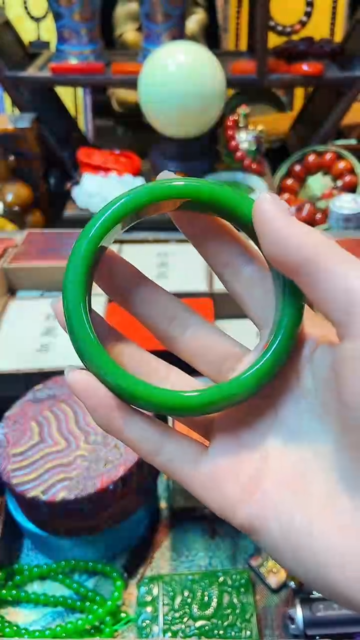 【闪购商品】和田玉（碧玉）手镯未镶嵌主播推荐主播推荐