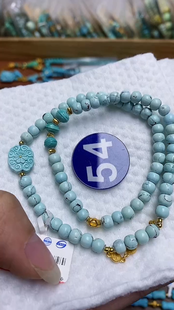 【闪购商品】绿松石项链银S925镶嵌54