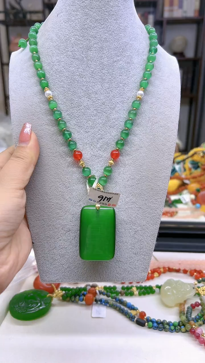 【闪购商品】碧玺猫眼毛衣链未镶嵌M16