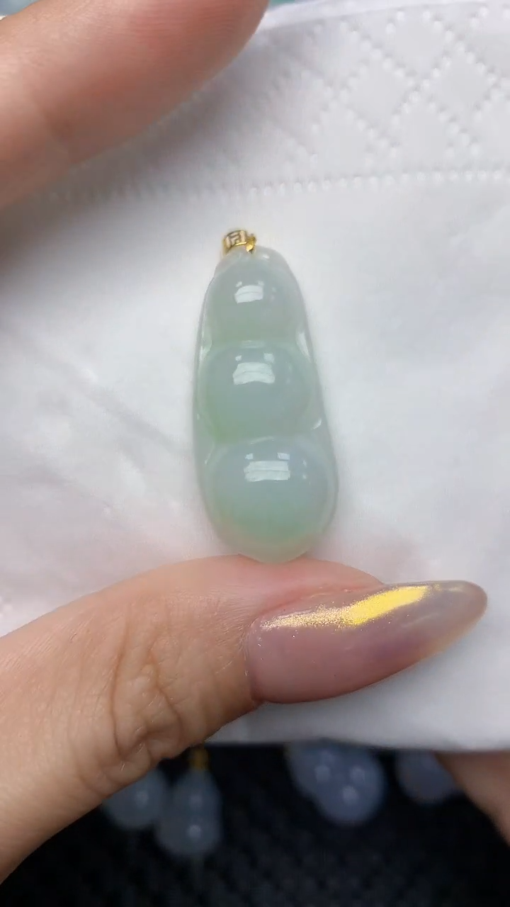 【闪购商品】翡翠颈饰18K金镶嵌天然翡翠A货