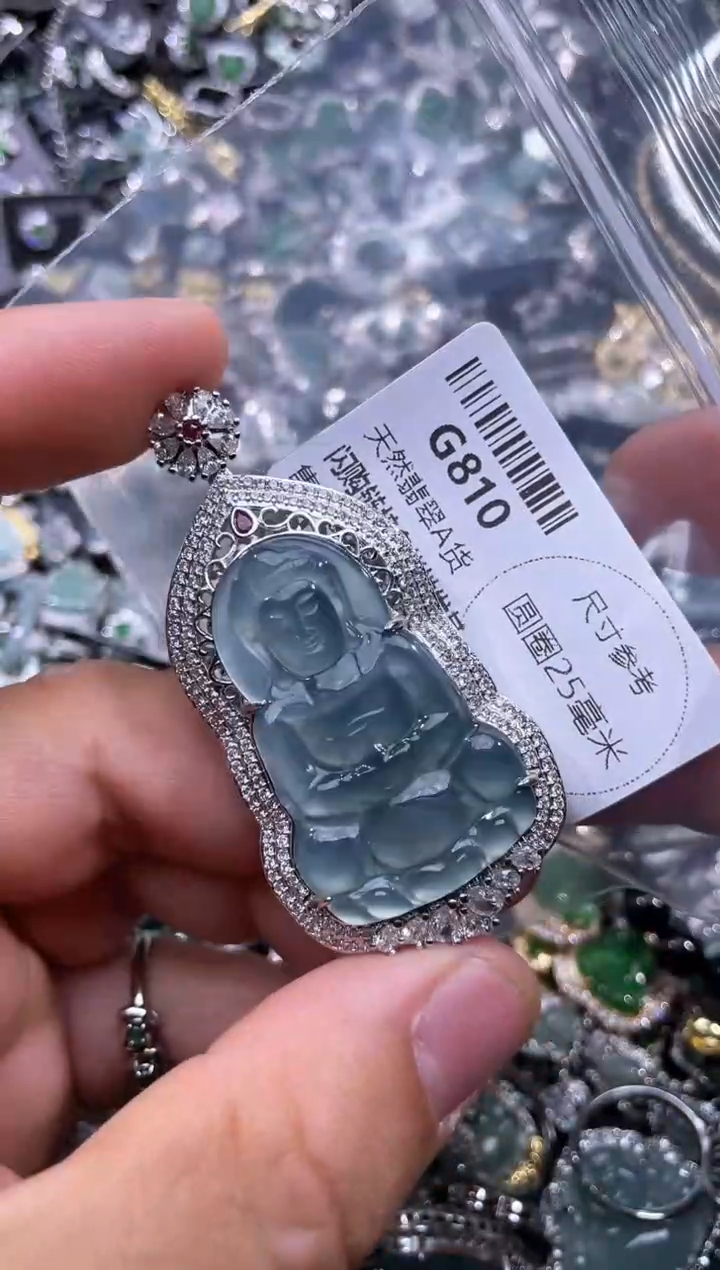 【闪购商品】翡翠颈饰未镶嵌G810基地