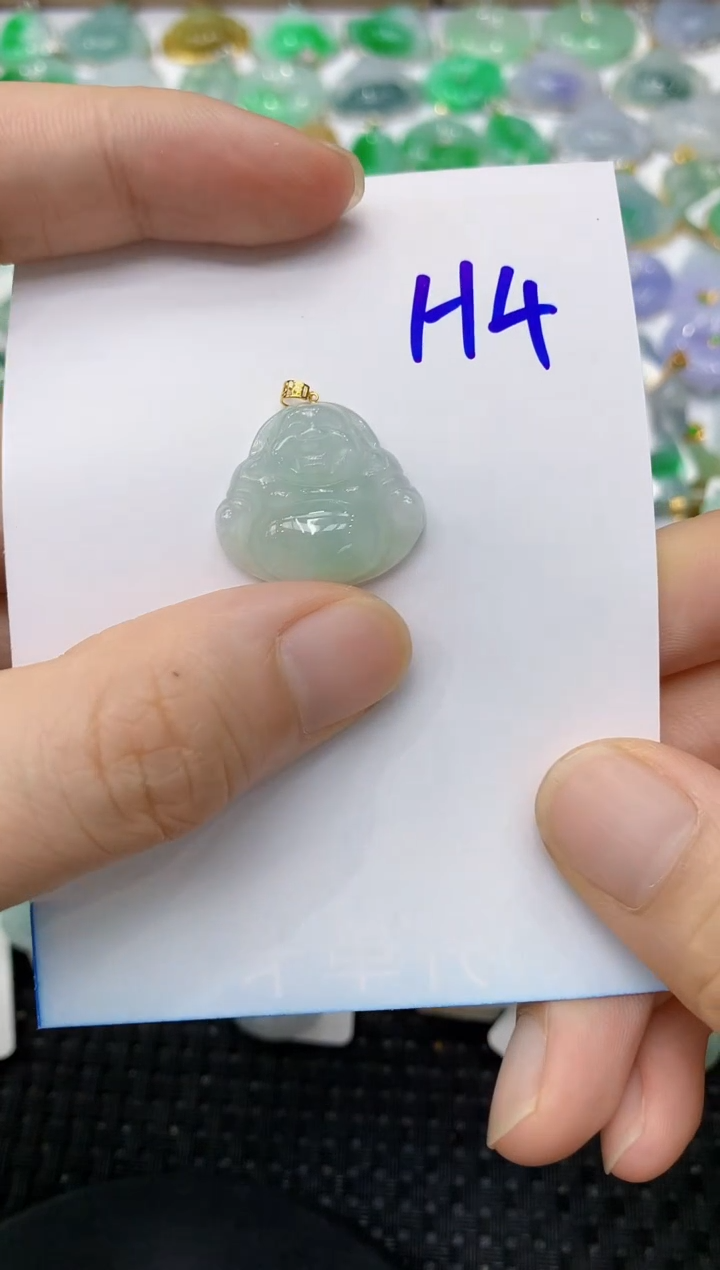 翡翠18K金镶嵌颈饰11111111111