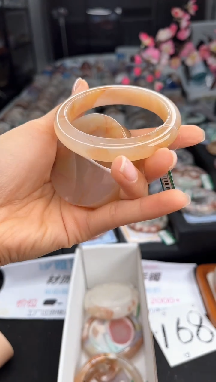 石英质玉手镯未镶嵌56圈口（赠送镯心）3039635