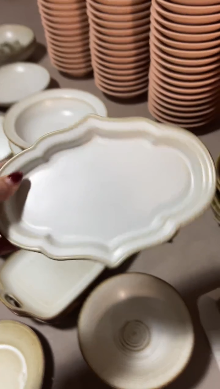 明舟陶泥福利8寸异形盘（单只装）