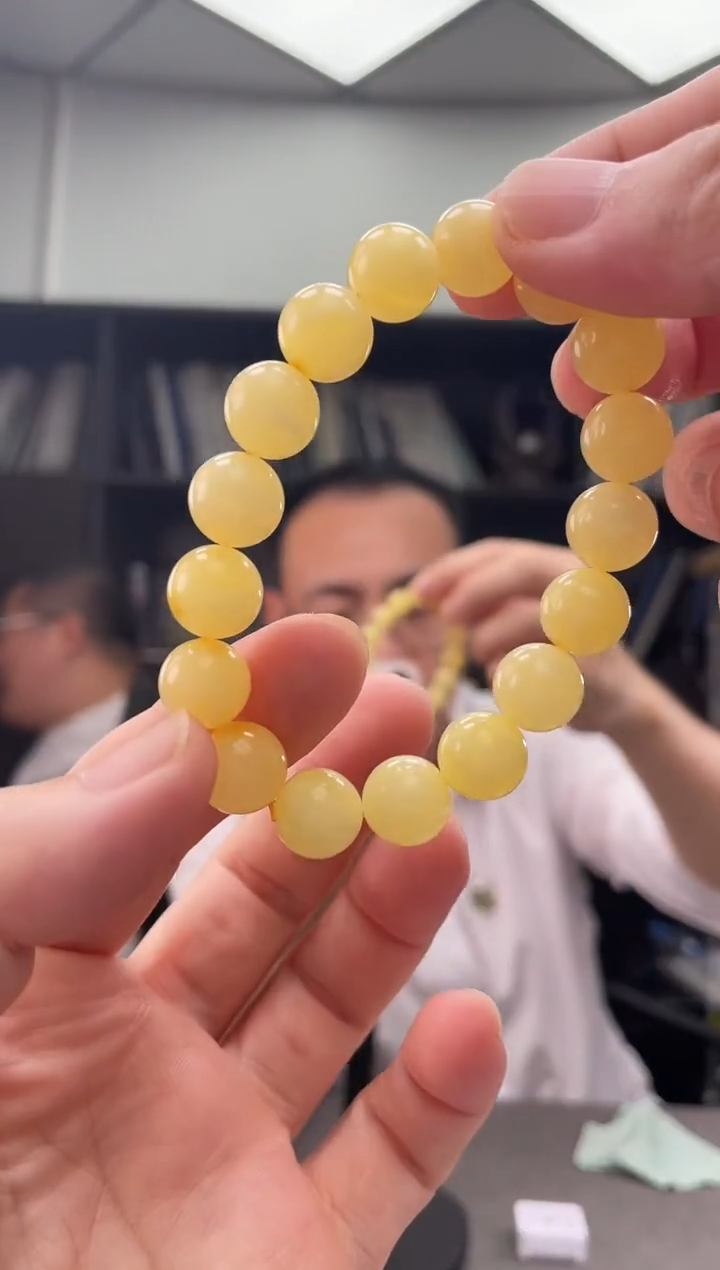 裸石蜜蜡未镶嵌蜜蜡手串