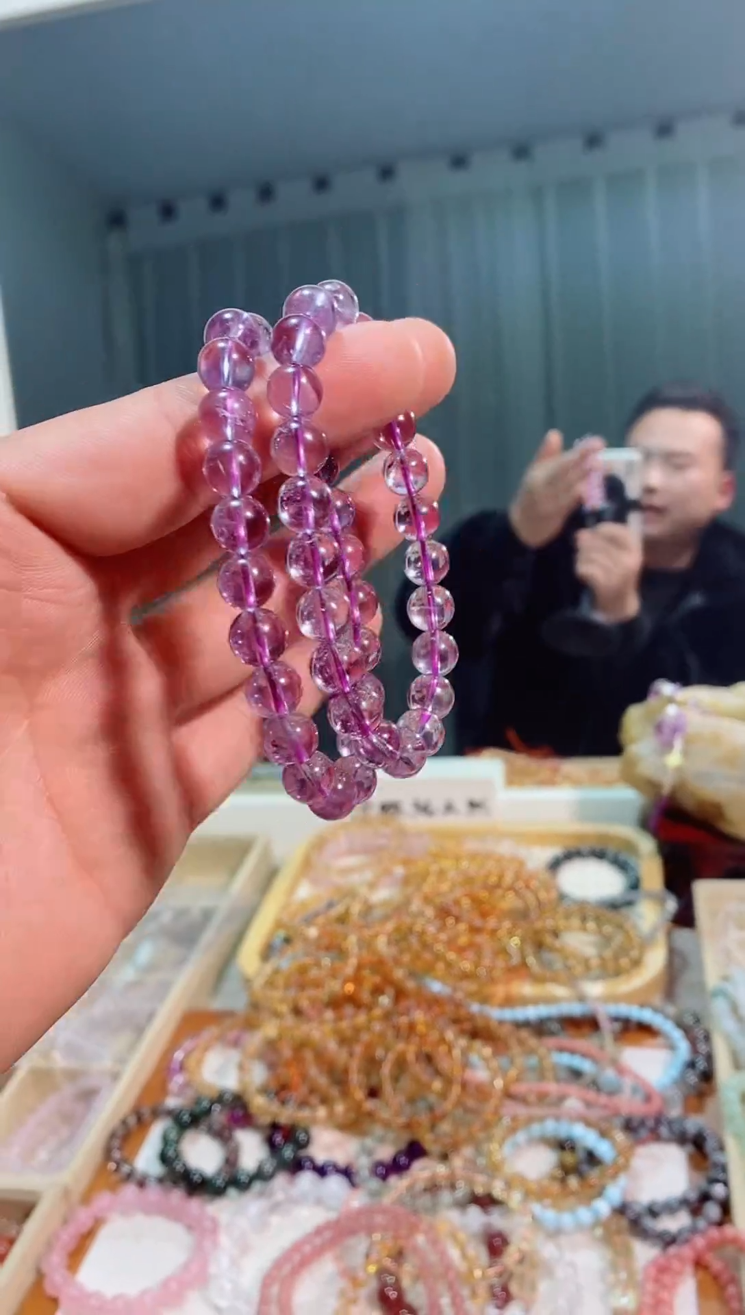 【闪购商品】紫晶手链未镶嵌巴西紫水晶9m+（多样性发其一）