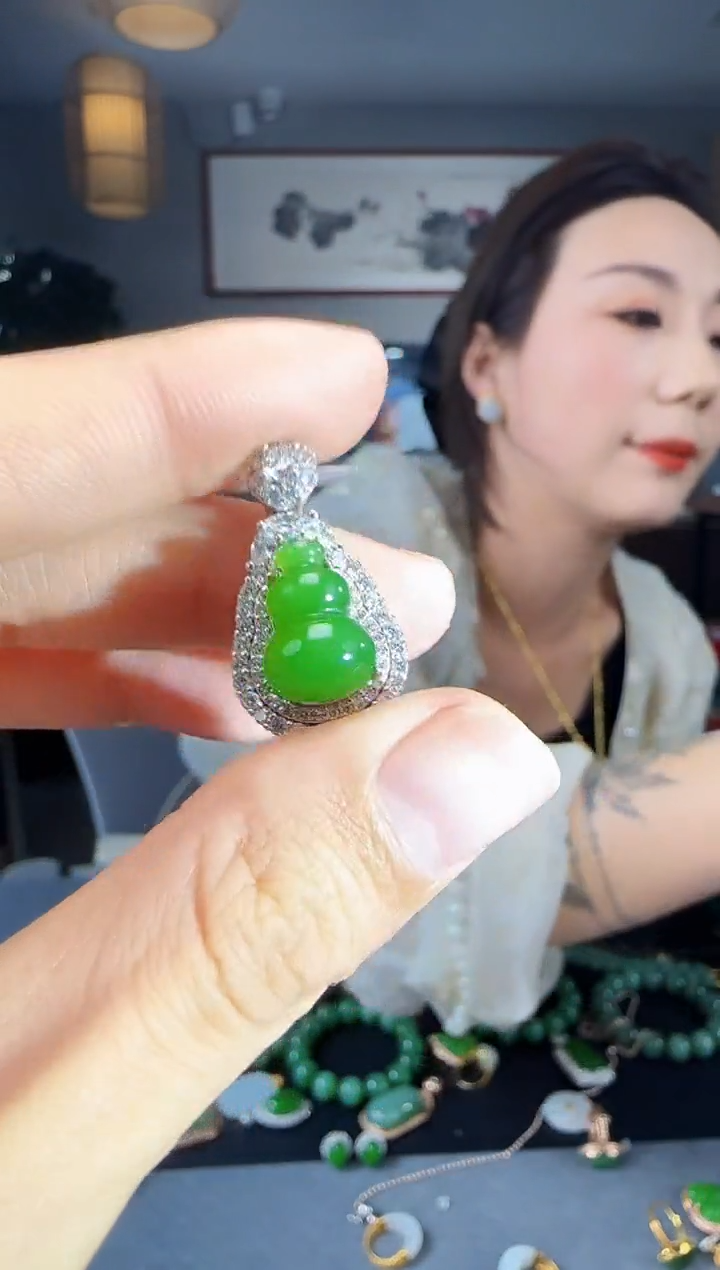 【闪购商品】和田玉吊坠(不含链)银S925镶嵌1