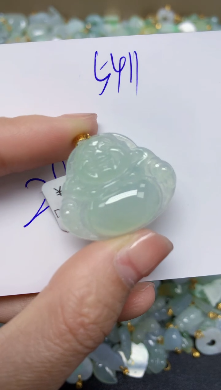 【闪购商品】翡翠颈饰18K金镶嵌 天然翡翠A货