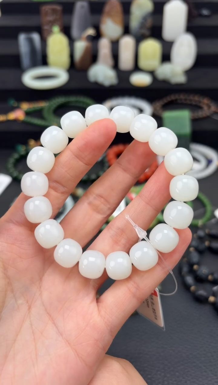 未镶嵌和田玉挂件老型手串