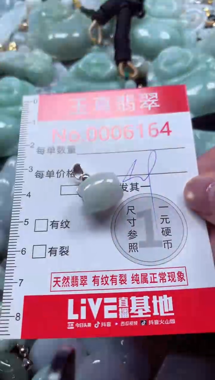 吊坠(不含链)未镶嵌翡翠6164