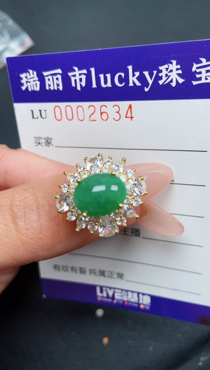 【闪购商品】翡翠颈饰银S925镶嵌2634