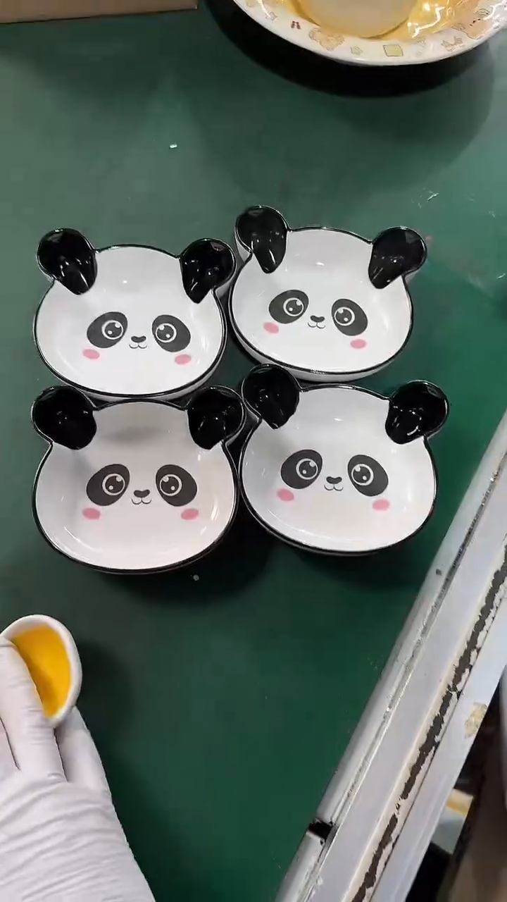 陶瓷4个味碟 微瑕凑满20元包邮