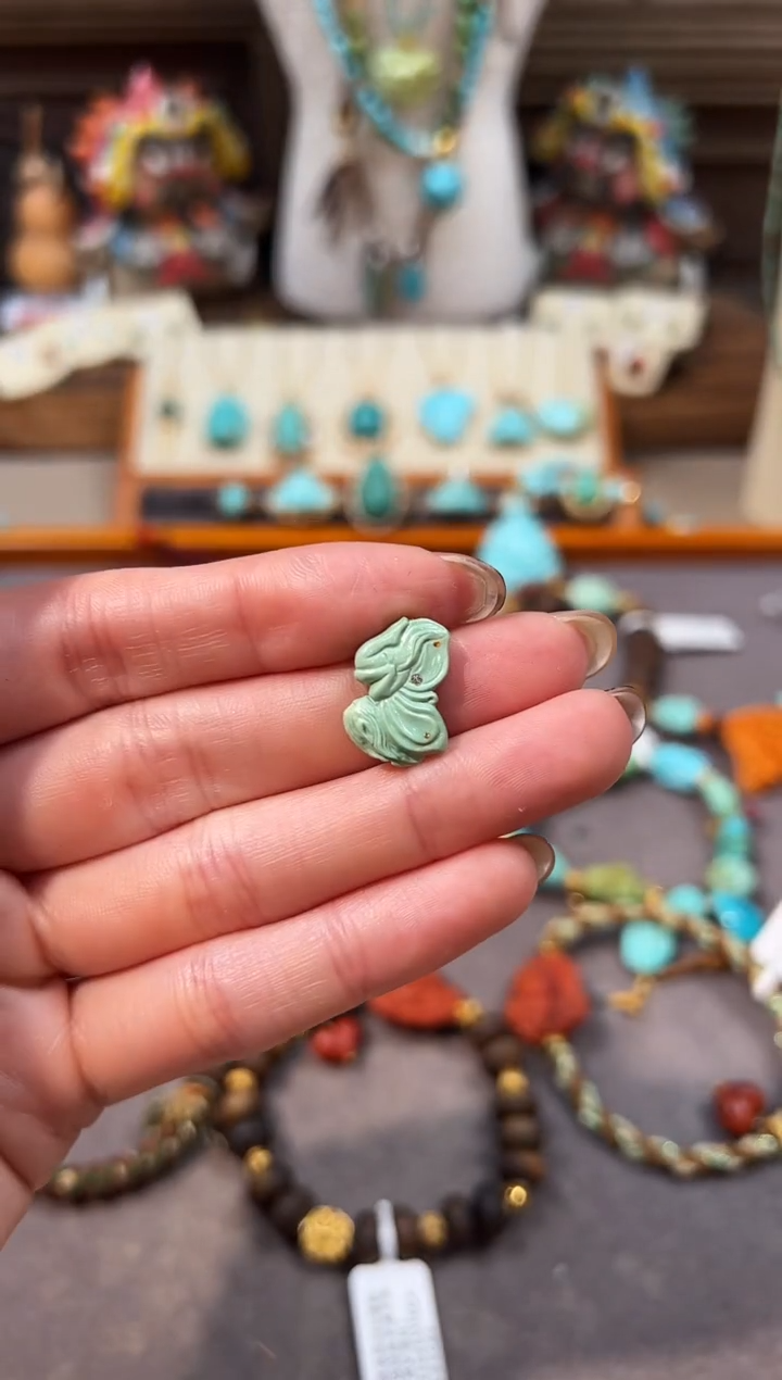 未镶嵌绿松石配饰绿松石配饰蝴蝶女孩