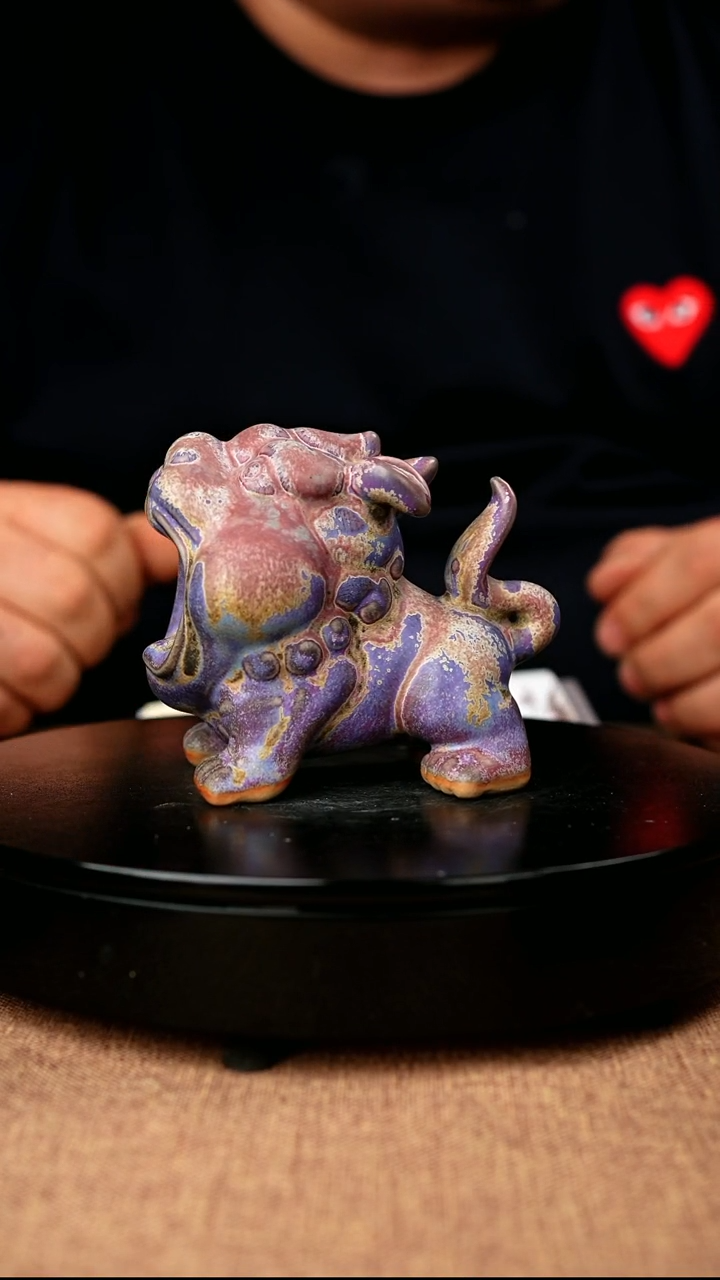 【闪购商品】988#牛彩霞一级品原矿钧瓷炉钧釉吞金兽
