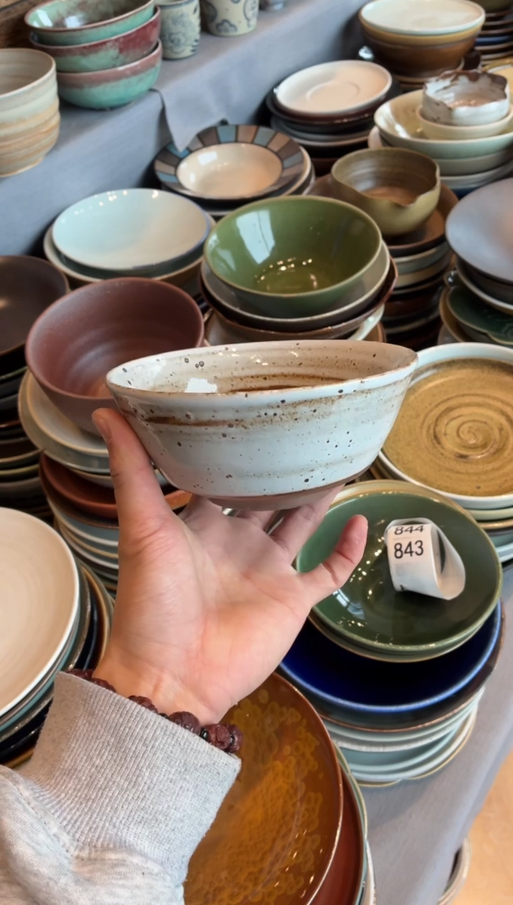 瓷片5.5寸白麻点马蹄碗（福利款）