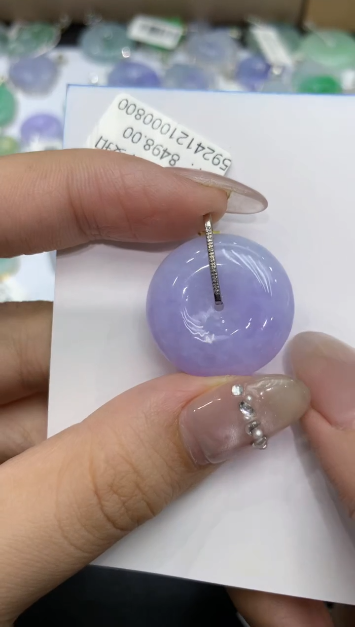 【闪购商品】翡翠颈饰18K金镶嵌222222222