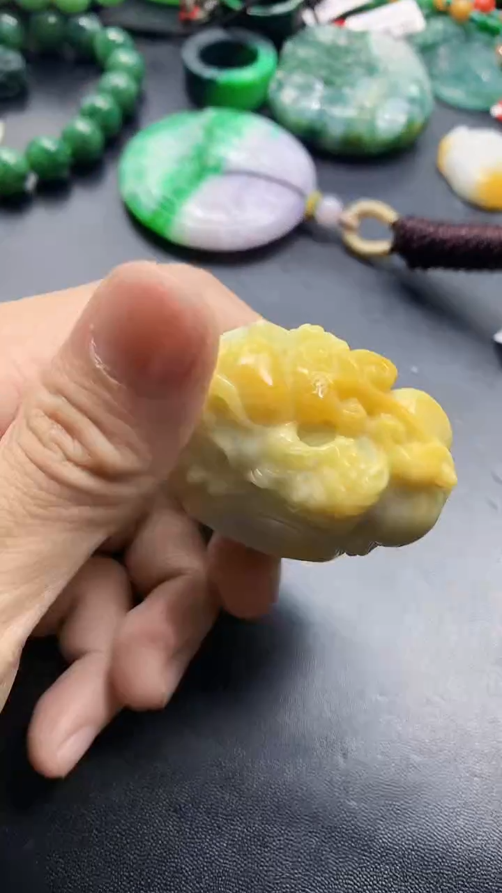 颈饰未镶嵌翡翠天然缅甸a货翡翠