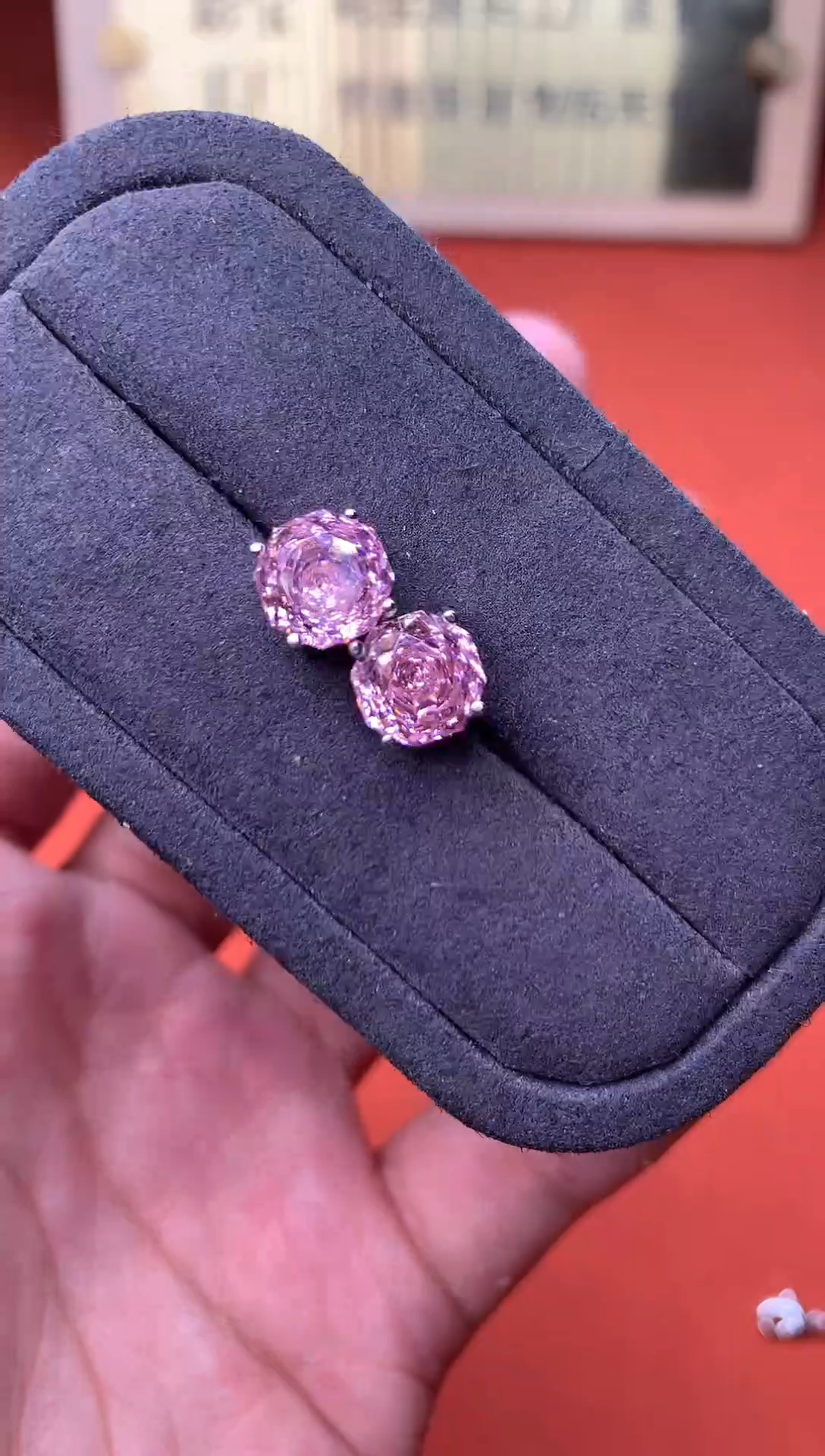 银S925镶嵌耳饰碧玺2222