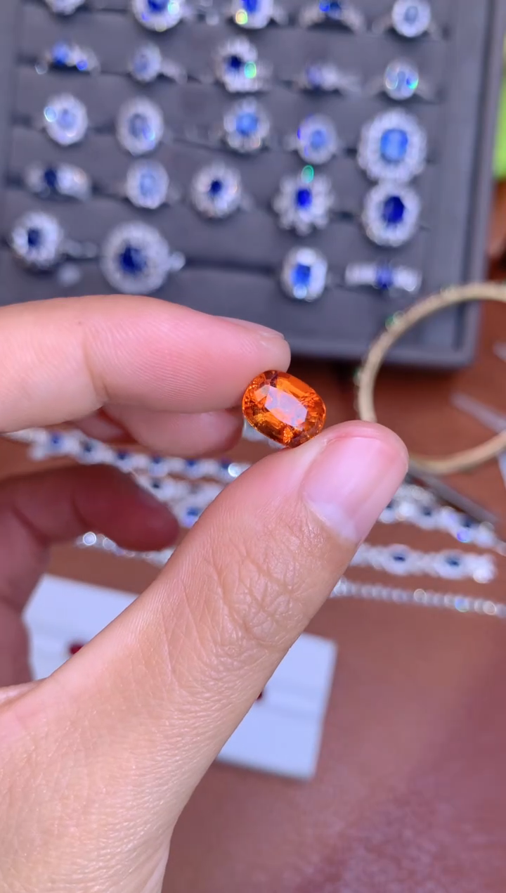 【闪购商品】石榴石（芬达石）裸石未镶嵌3.3CT