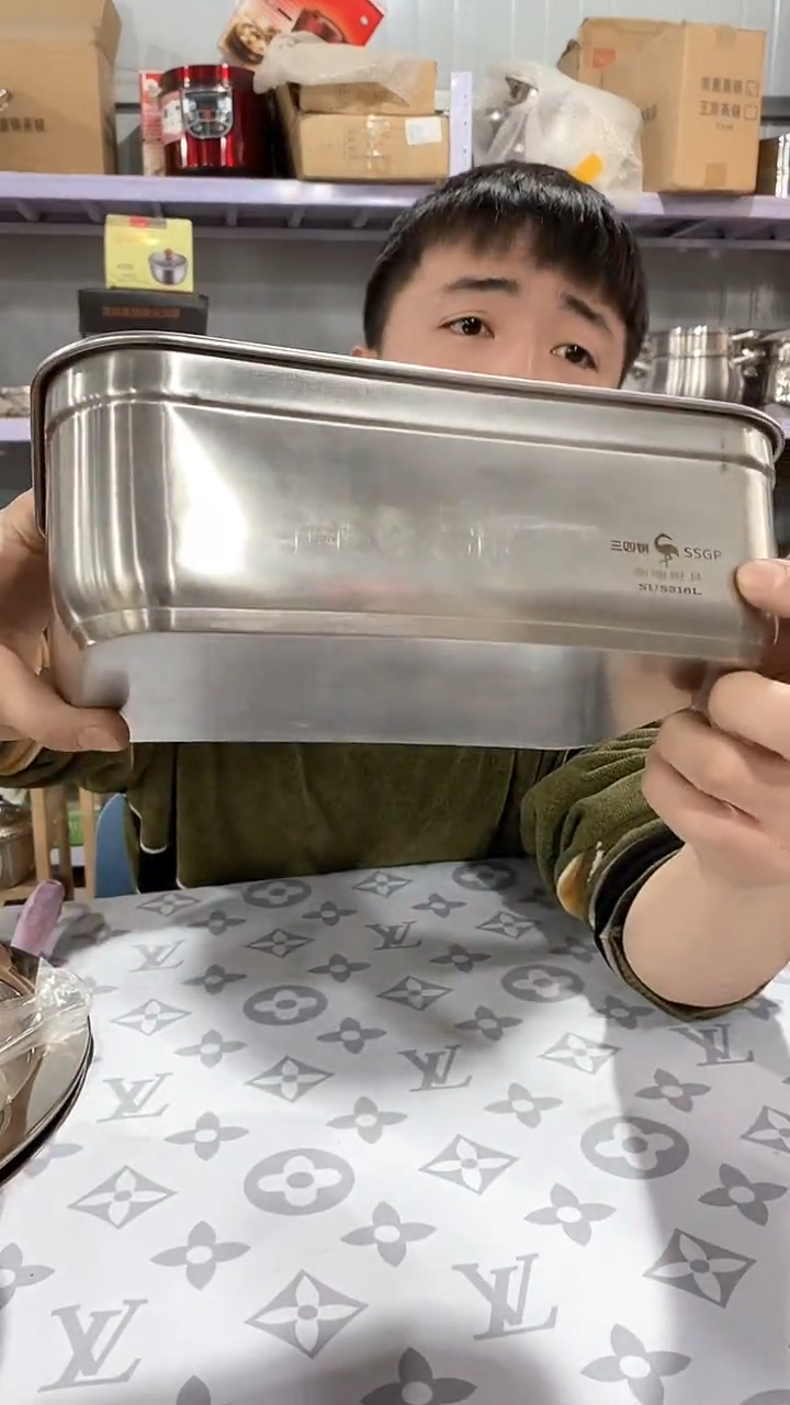  24/17鸟 复底加厚饭盒瑕疵