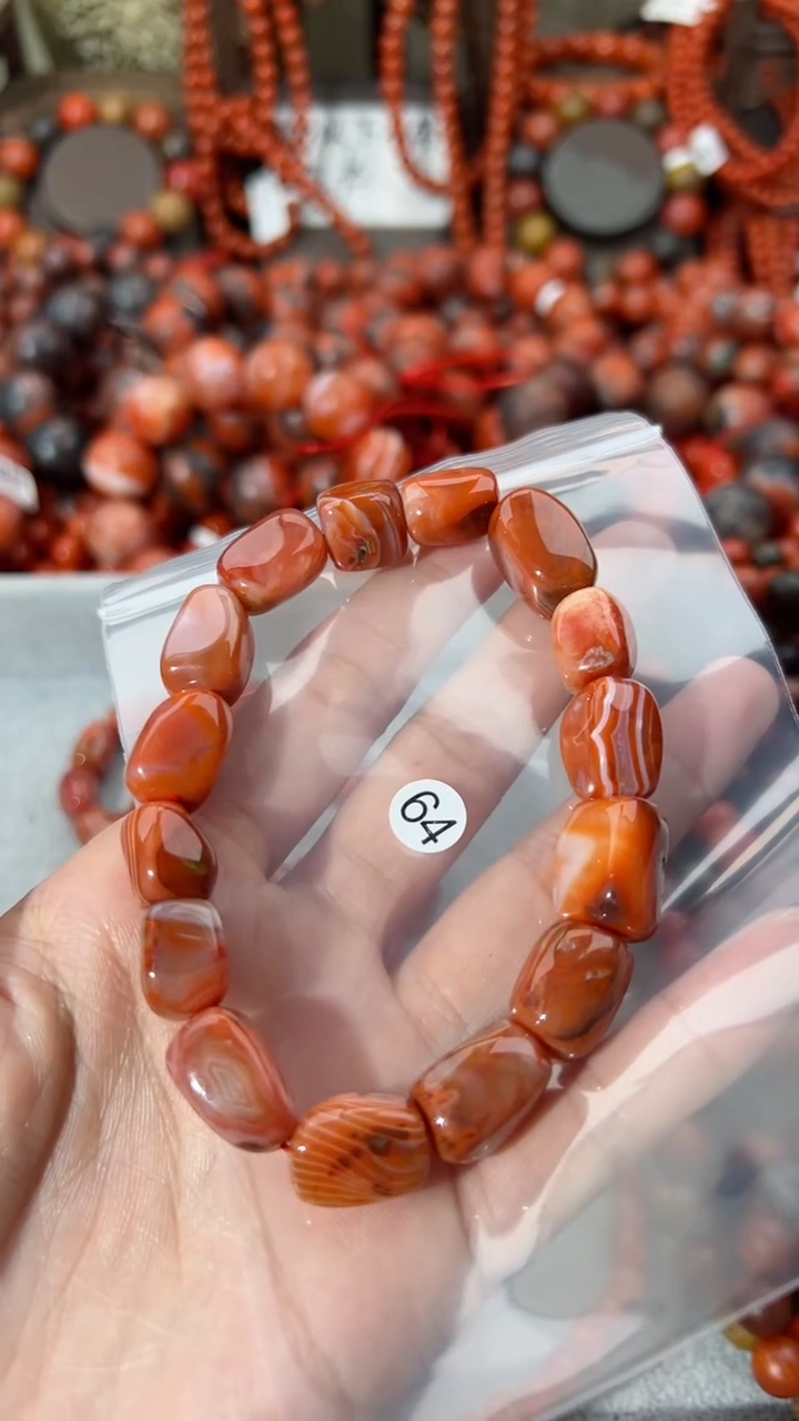 【闪购商品】南红玛瑙未镶嵌手串12