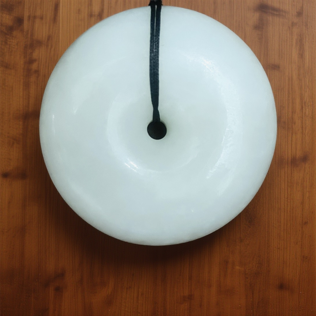 抖音质检先鉴后发出具和田玉证书保真保天然和田玉白玉平安扣