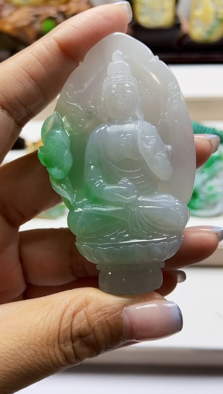颈饰未镶嵌翡翠翡翠A货