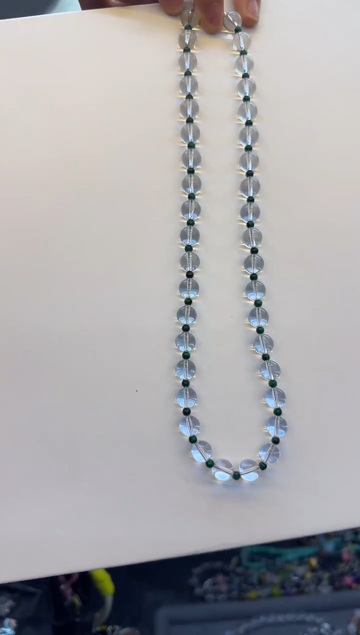 项链未镶嵌水晶天然白水多宝项链