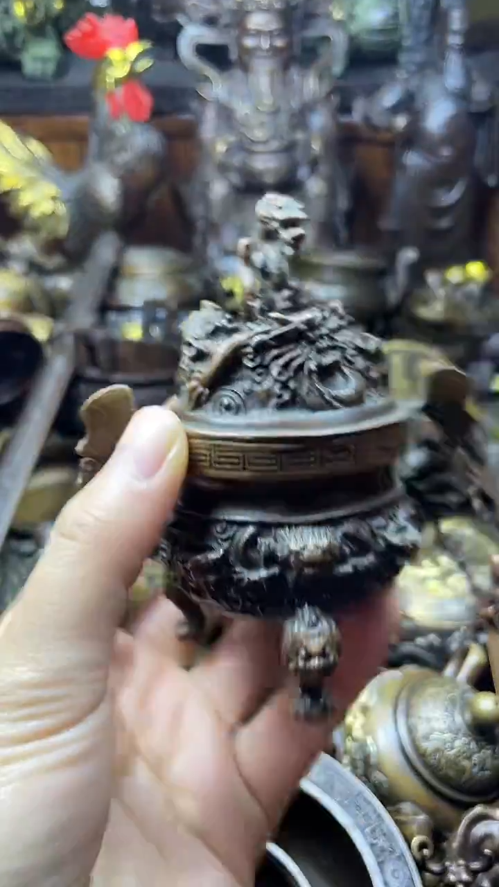 闪购链接，点击下单，有运费险，铜摆件