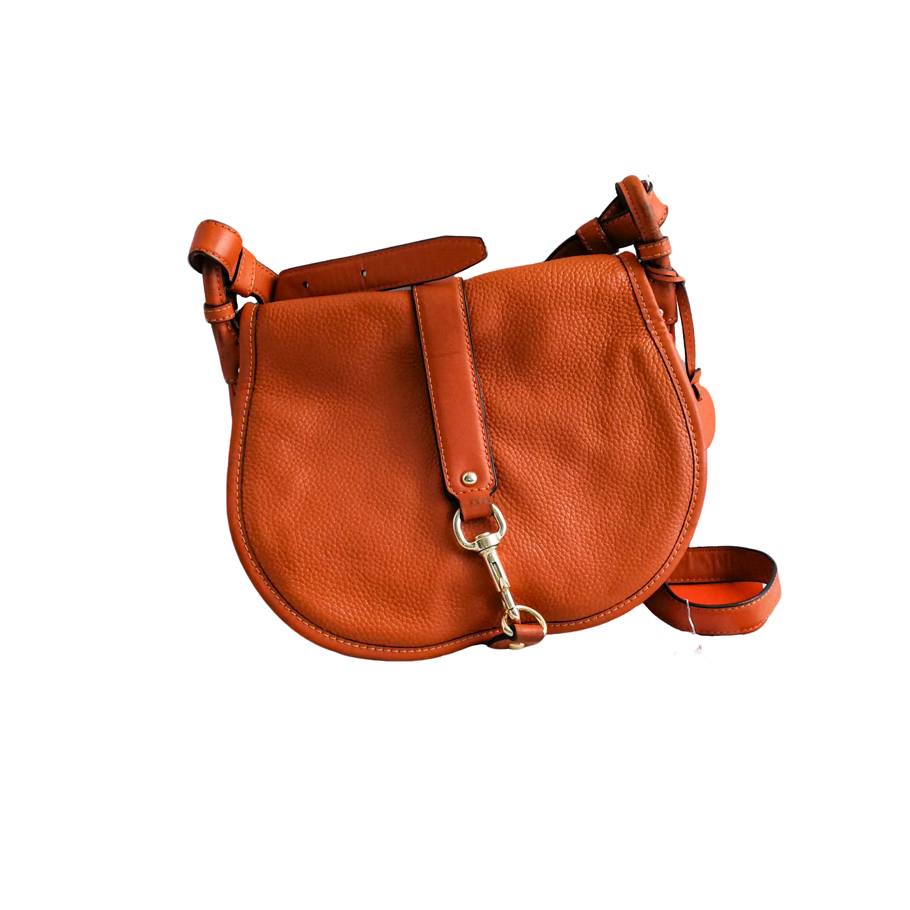 95新 COACH/蔻驰 MK 橙色单肩包 040906