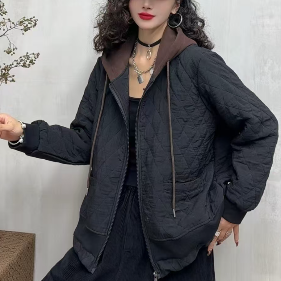 17369新款秋冬加厚休闲减龄宽松显瘦特价款棉服