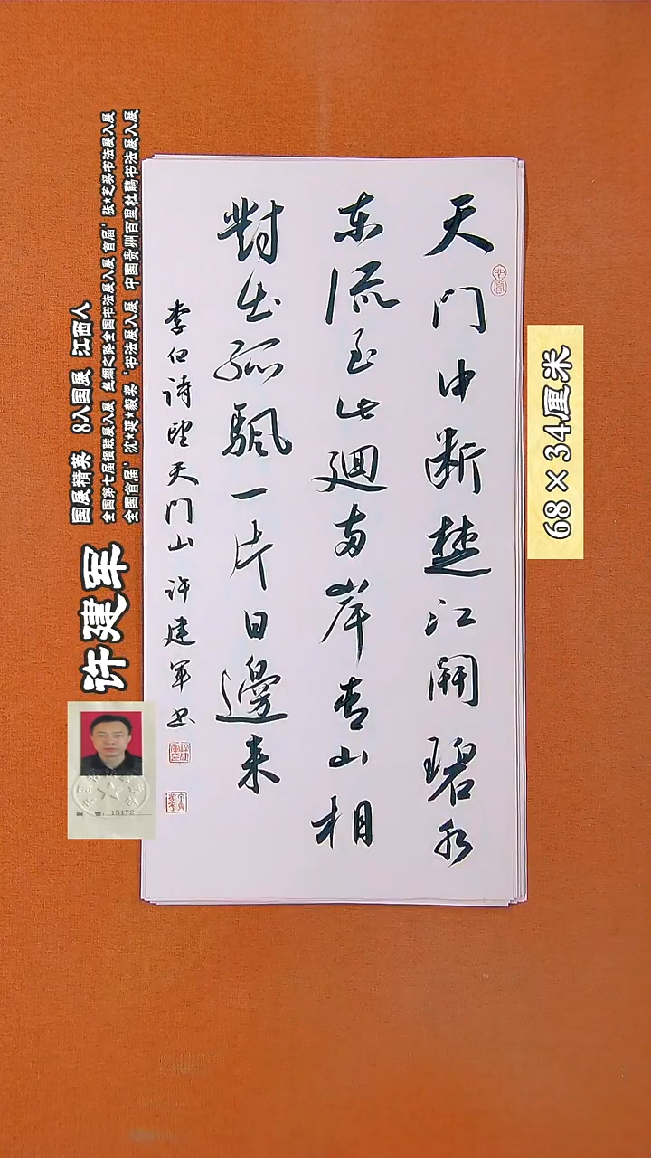 书法267R许建军书法作品