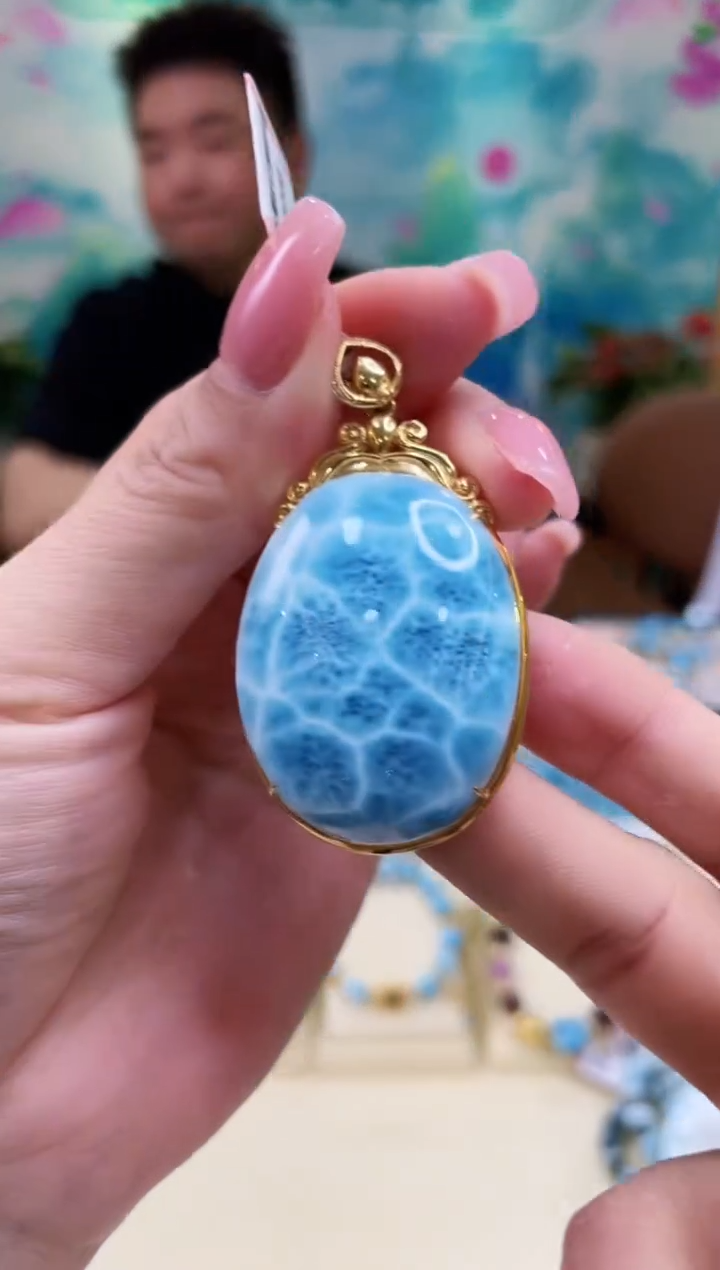 【闪购商品】针钠钙石颈饰18K金镶嵌@@ZY31224010