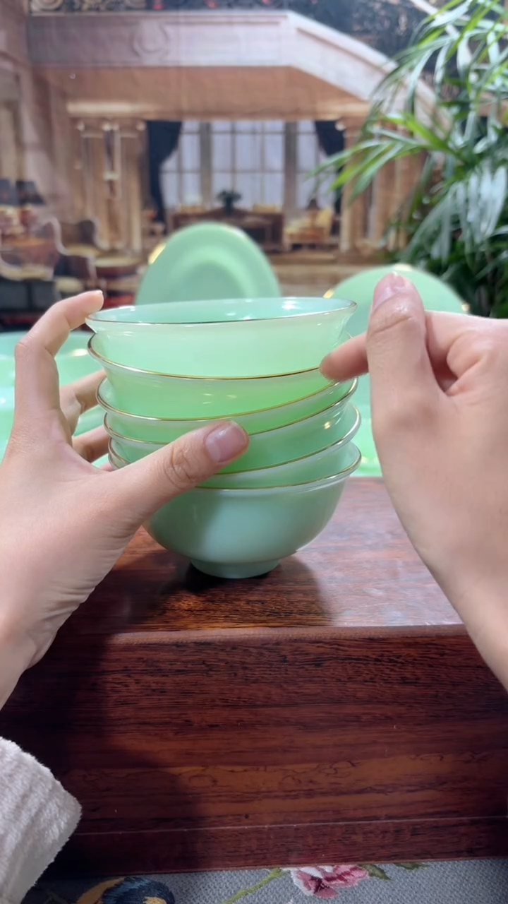 【闪购商品】... 4.5英寸玉瓷碗6个口径11.5厘米 