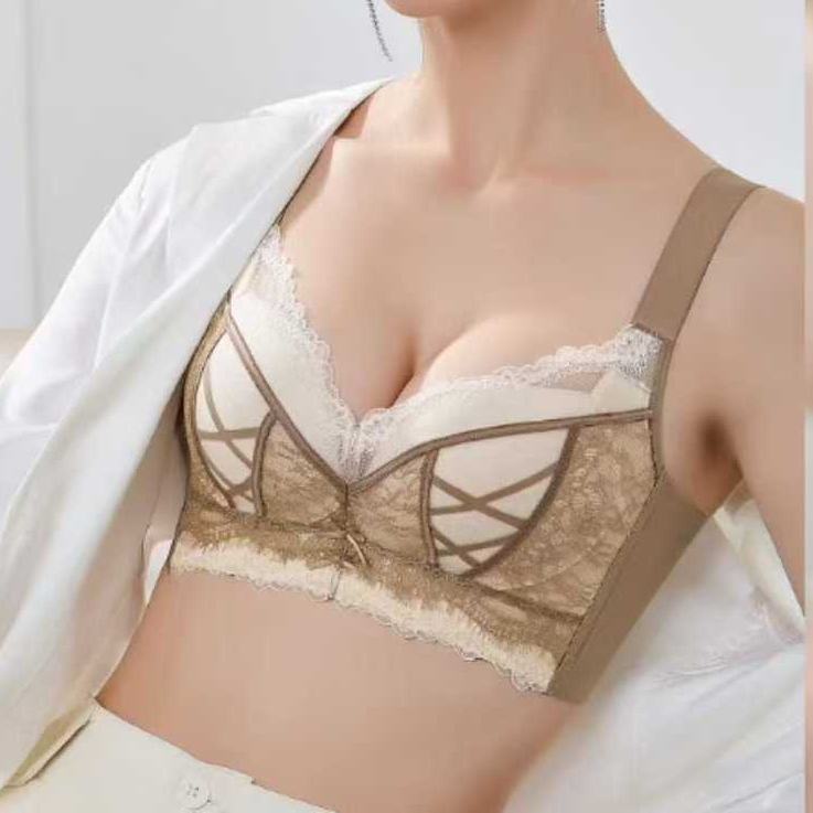 内玉3322 四排四扣宽款 聚拢文胸软钢圈内衣舒适美背性感无钢圈