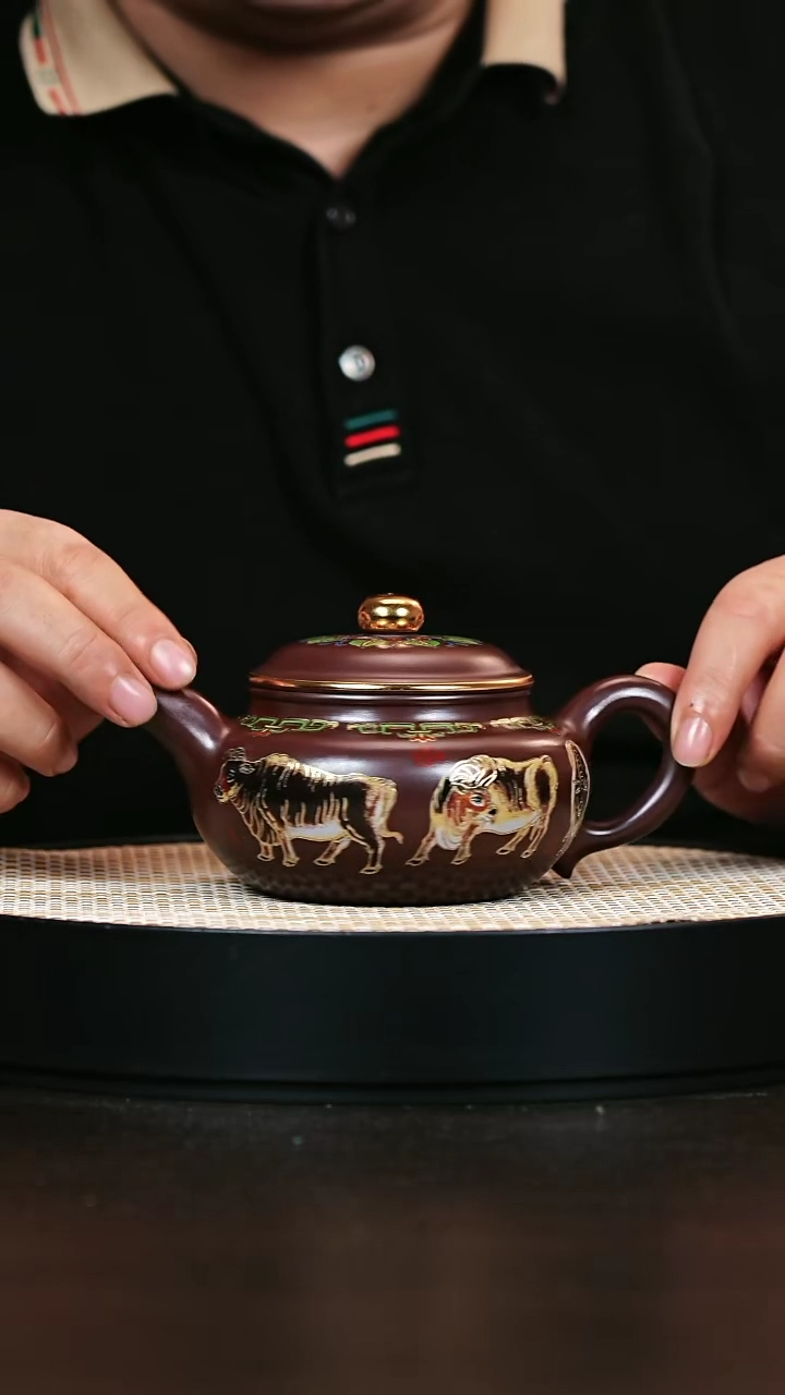 茶壶紫砂仿古 金龙血