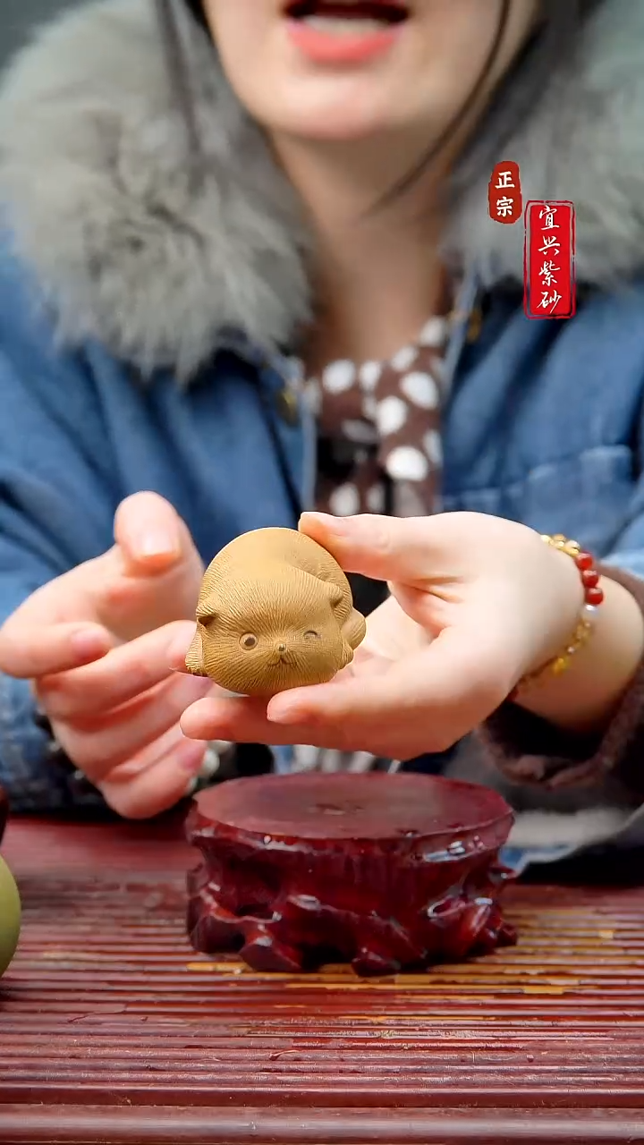 紫砂茶宠宜兴子紫砂摆件