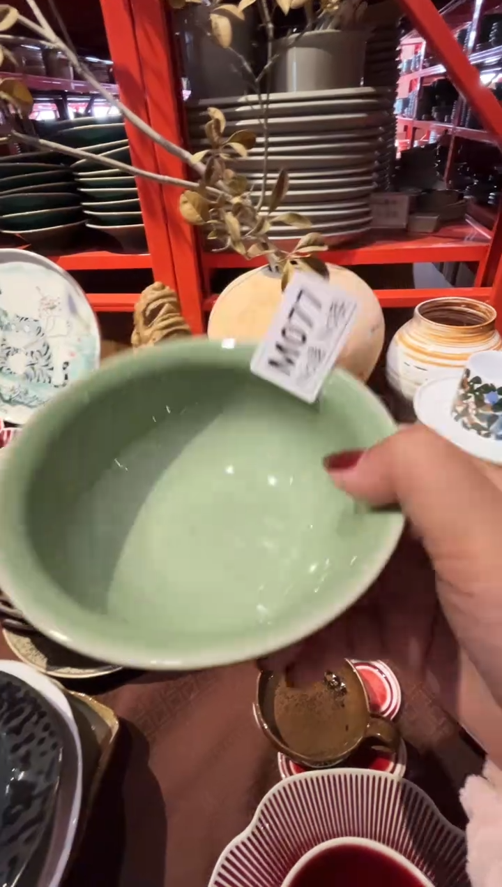 瓷片m077绿色外螺纹米饭碗