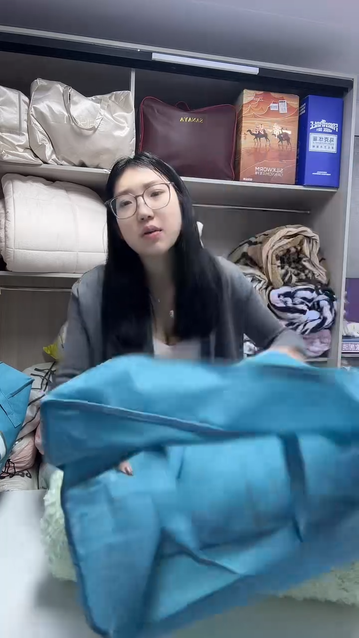 棉200*230cm捏花兔毛绒四件套-绿色