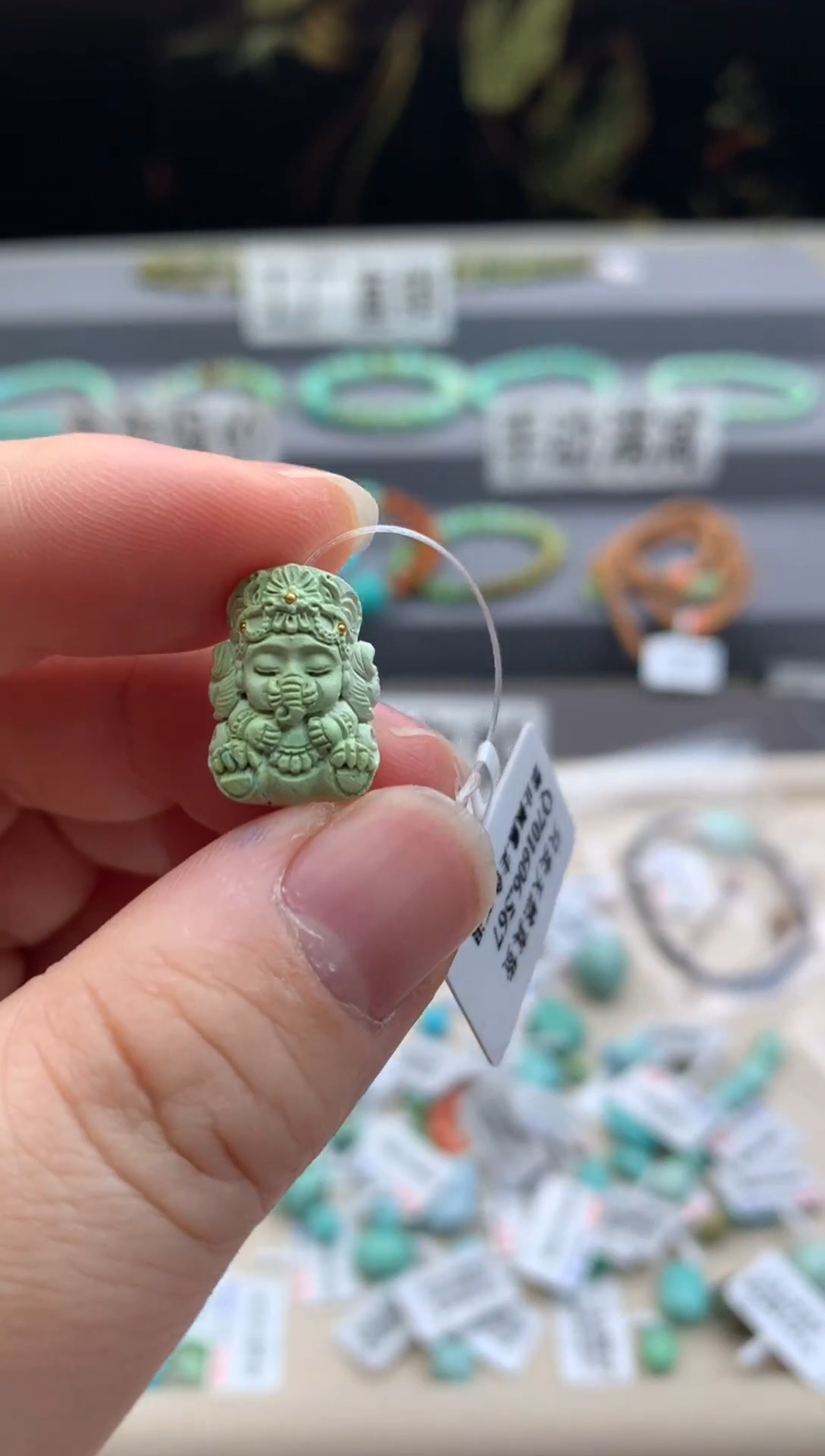 未镶嵌绿松石雕刻C40