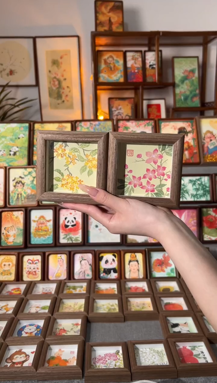 【闪购商品】国画小金贵 小桃花 一组11