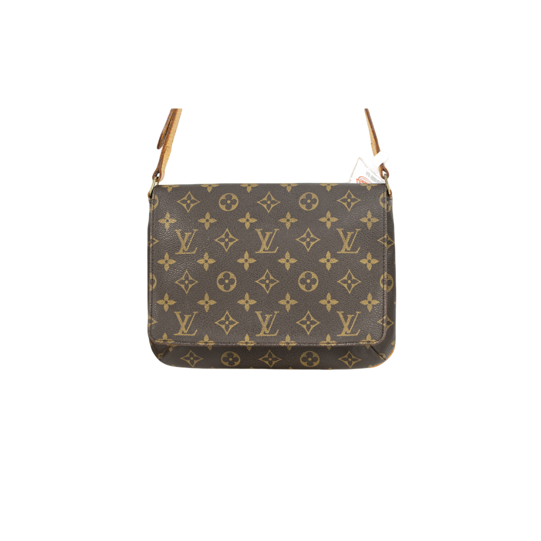 99新 LouisVuitton/路易威登 横板王菲包/单肩包/植鞣革换新/新