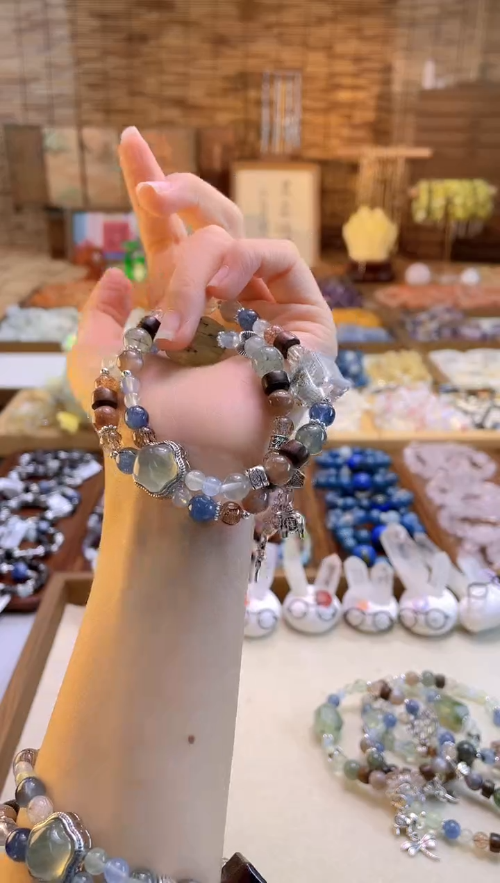 烟晶手链合金CB3112 CB3112